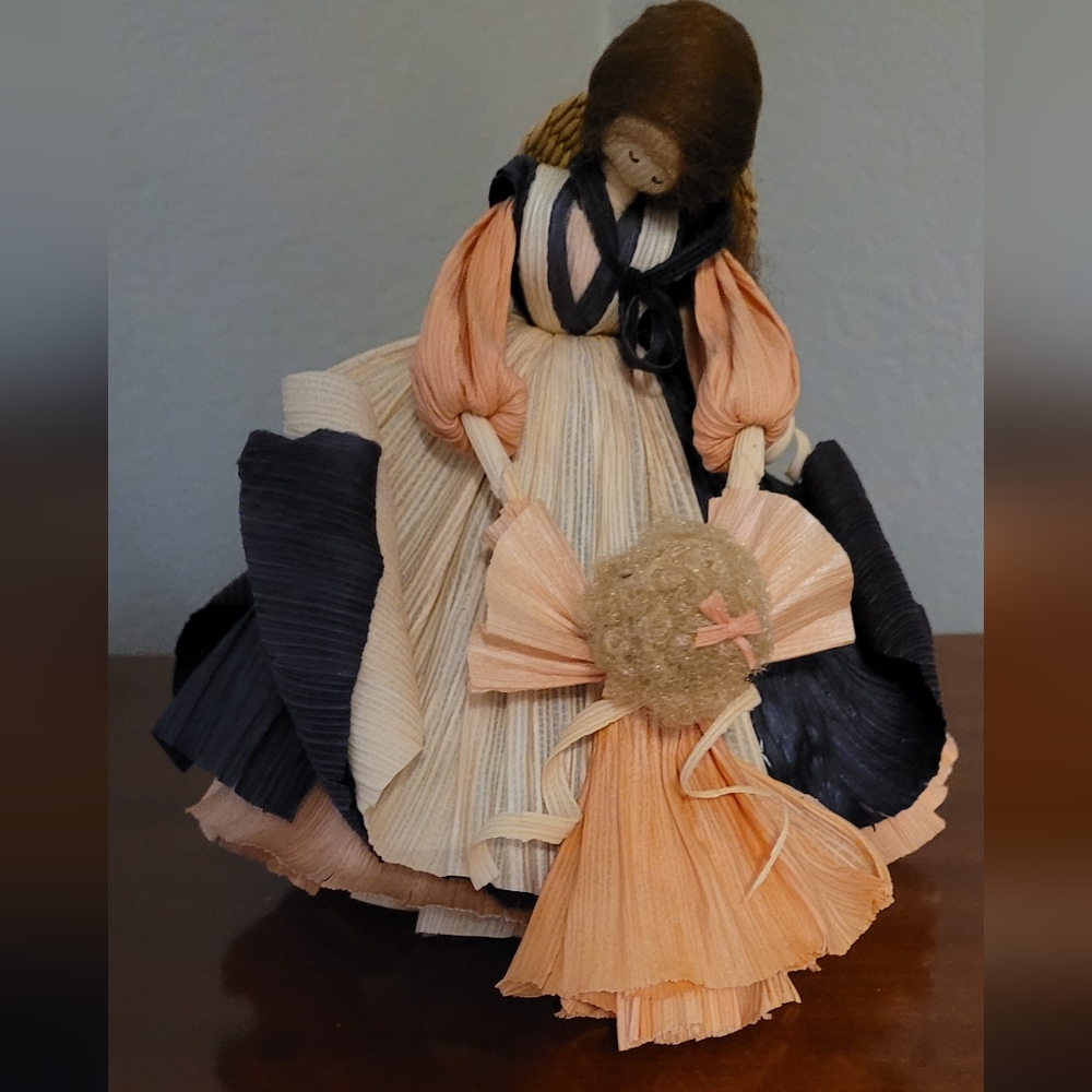 Artist Nan Anderson Vintage 1987 Corn Husk Doll